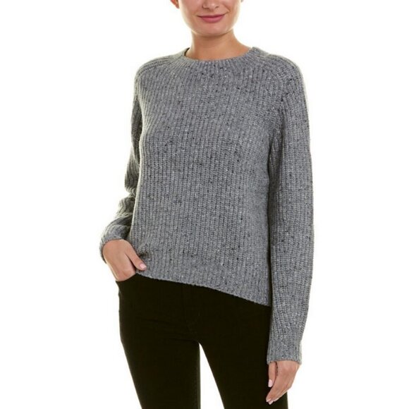 💕VINCE💕 Marled Knit Crew Neck Sweater Large Cozy Chic Wool Nylon Alpaca Blend